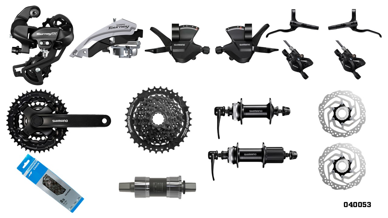 GRUPO MTB 42/34/24T 11-34T 3X8V SHIMANO