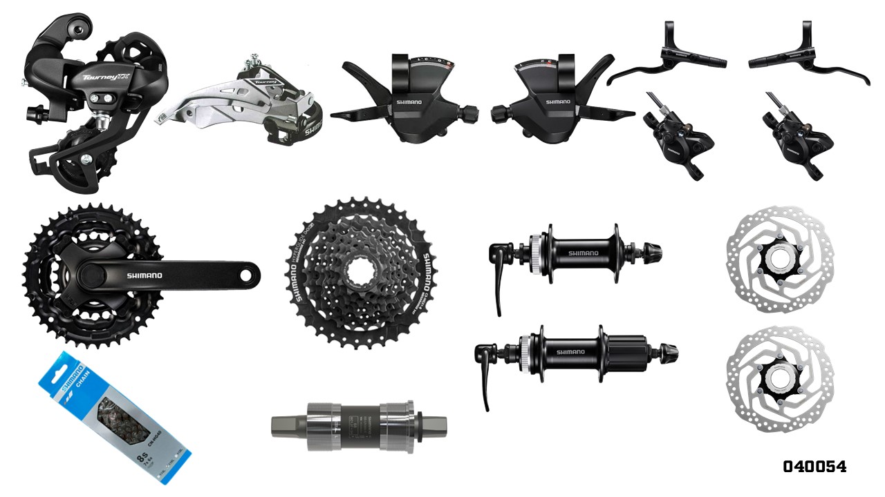 GRUPO MTB 48/38/28T 11-34T 3X8V SHIMANO